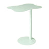 Colorful Wavy Metal Pedestal Top Glass End Table Image - 23