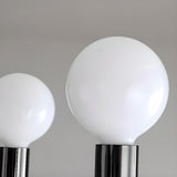 Contemporary 8-Light Milk Glass Globe Chandelier Image - 12