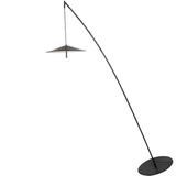 Contemporary Adjustable Cone and Arched Floor Lamp Image - 5