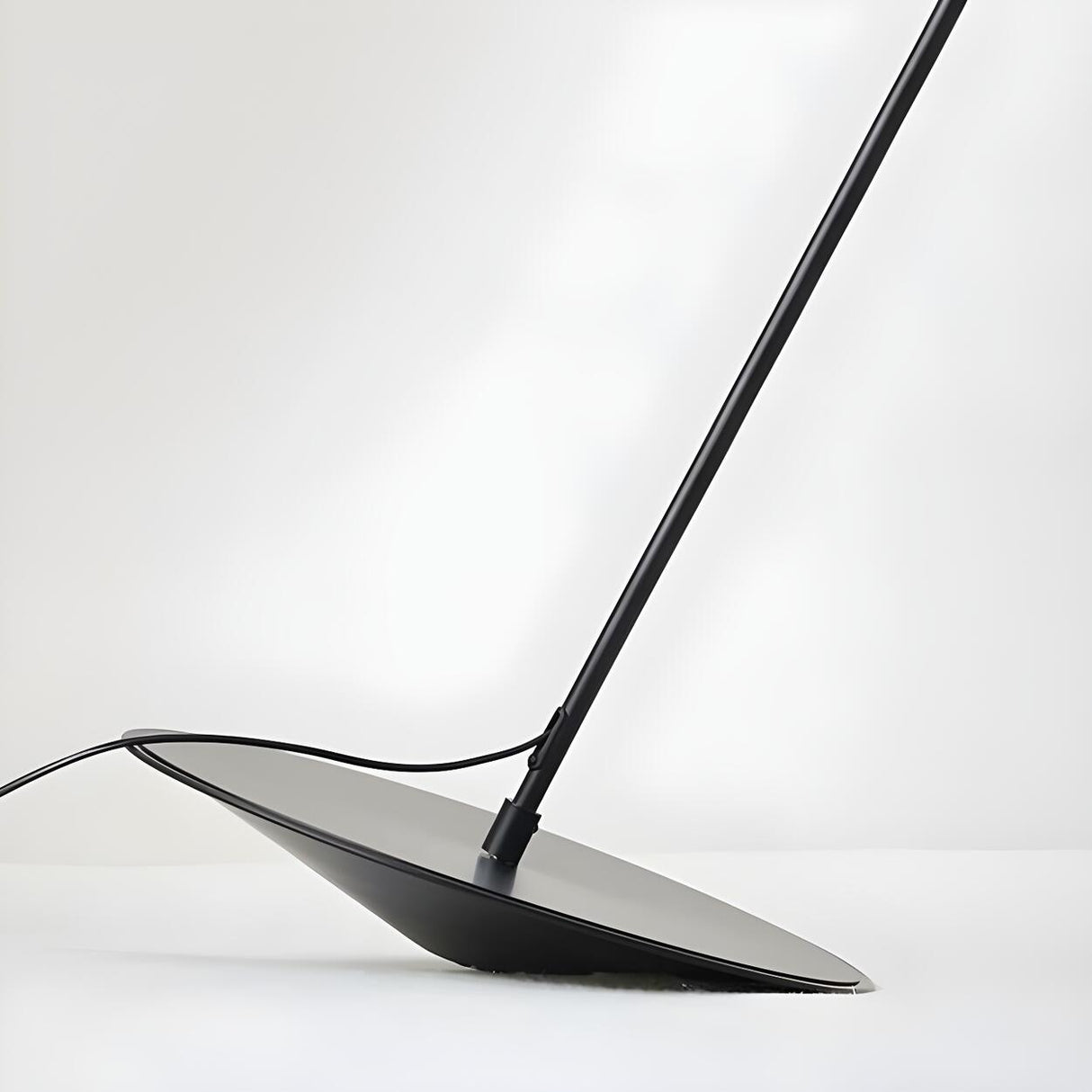 Contemporary Adjustable Cone and Arched Floor Lamp Image - 7