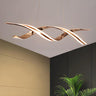 Contemporary Adjustable Wave LED Island Pendant Light Image - 4