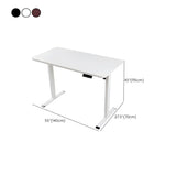 Contemporary Adjustable Wood T-Shape Standing Desk Image - 11