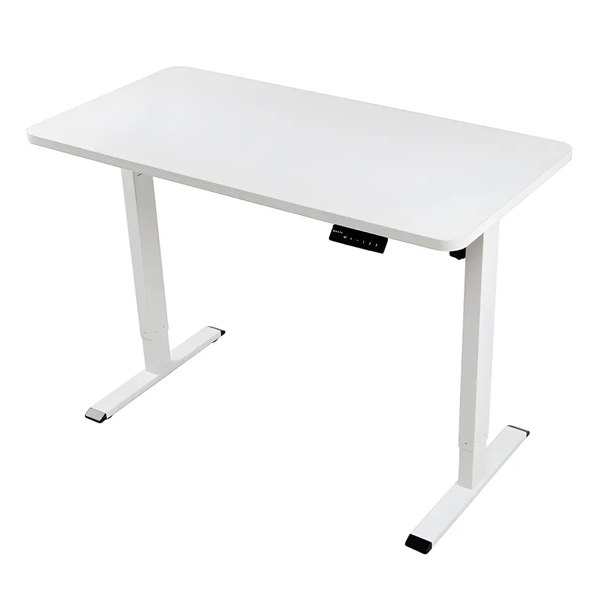 Contemporary Adjustable Wood T-Shape Standing Desk Image - 5