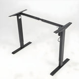 Contemporary Adjustable Wood T-Shape Standing Desk Image - 7