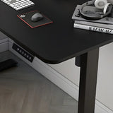 Contemporary Adjustable Wood T-Shape Standing Desk Image - 8