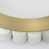 Contemporary Alabaster Circular 2 Tiers Hanging Chandelier Image - 14