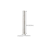 Contemporary Alabaster Rectangle White Bedroom Wall Sconce #size