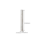 Contemporary Alabaster Rectangle White Bedroom Wall Sconce Image - 15