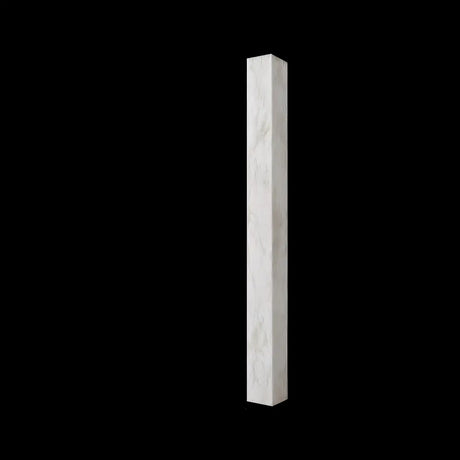 Contemporary Alabaster Rectangle White Bedroom Wall Sconce Image - 2