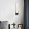 Contemporary Alabaster Rectangular Gold Bedroom Wall Sconce Image - 4