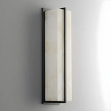 Contemporary Alabaster Square Black Living Room Wall Lamp Image - 10