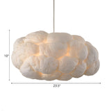 Contemporary Art Deco White Cloud Bedroom Pendant Light Image - 13