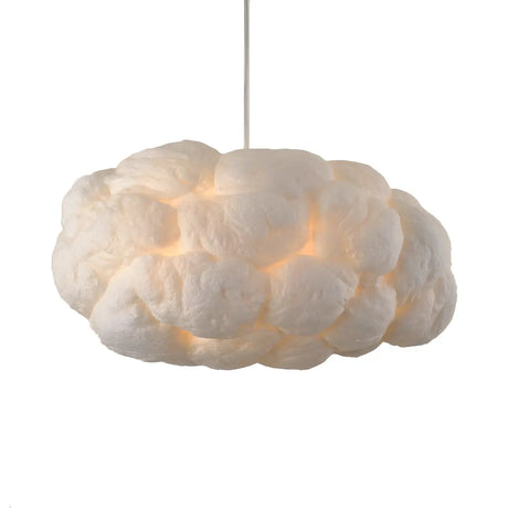 Contemporary Art Deco White Cloud Bedroom Pendant Light Image - 4