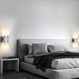 Contemporary Art Wavy Metal LED Wall Light Warm Light Image - 20