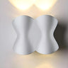 Contemporary Art Wavy Metal LED Wall Light Warm Light Image - 3