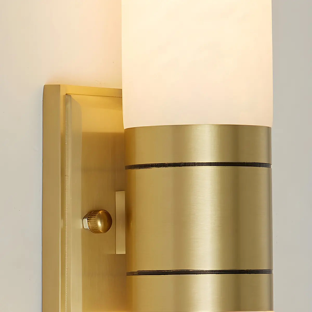 Contemporary Bedroom Alabaster Industrial LED Wall Lamp Image - 12