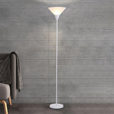 Contemporary Bedroom Black Inverted Cone Floor Lamp Image - 14