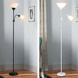 Contemporary Bedroom Black Inverted Cone Floor Lamp Image - 6