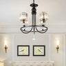 Contemporary Bedroom Crystal Circle Round Hanging Chandelier Image - 8