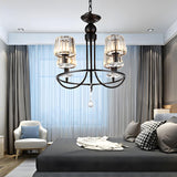 Contemporary Bedroom Crystal Circle Round Hanging Chandelier Image - 9