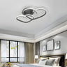 Contemporary Bedroom Dual Heart LED Flush Mount Light Image - 4