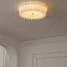 Contemporary Bedroom Medium Drum Flush Mount Light Image - 3