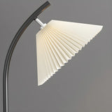 Contemporary Bedside Red Conical Fabric Floor Light Image - 4