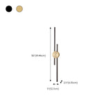 Contemporary Black and Gold Linear Metal Wall Sconce Image - 16