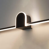 Contemporary Black Arch-Top Bathroom Vanity Light Image - 16