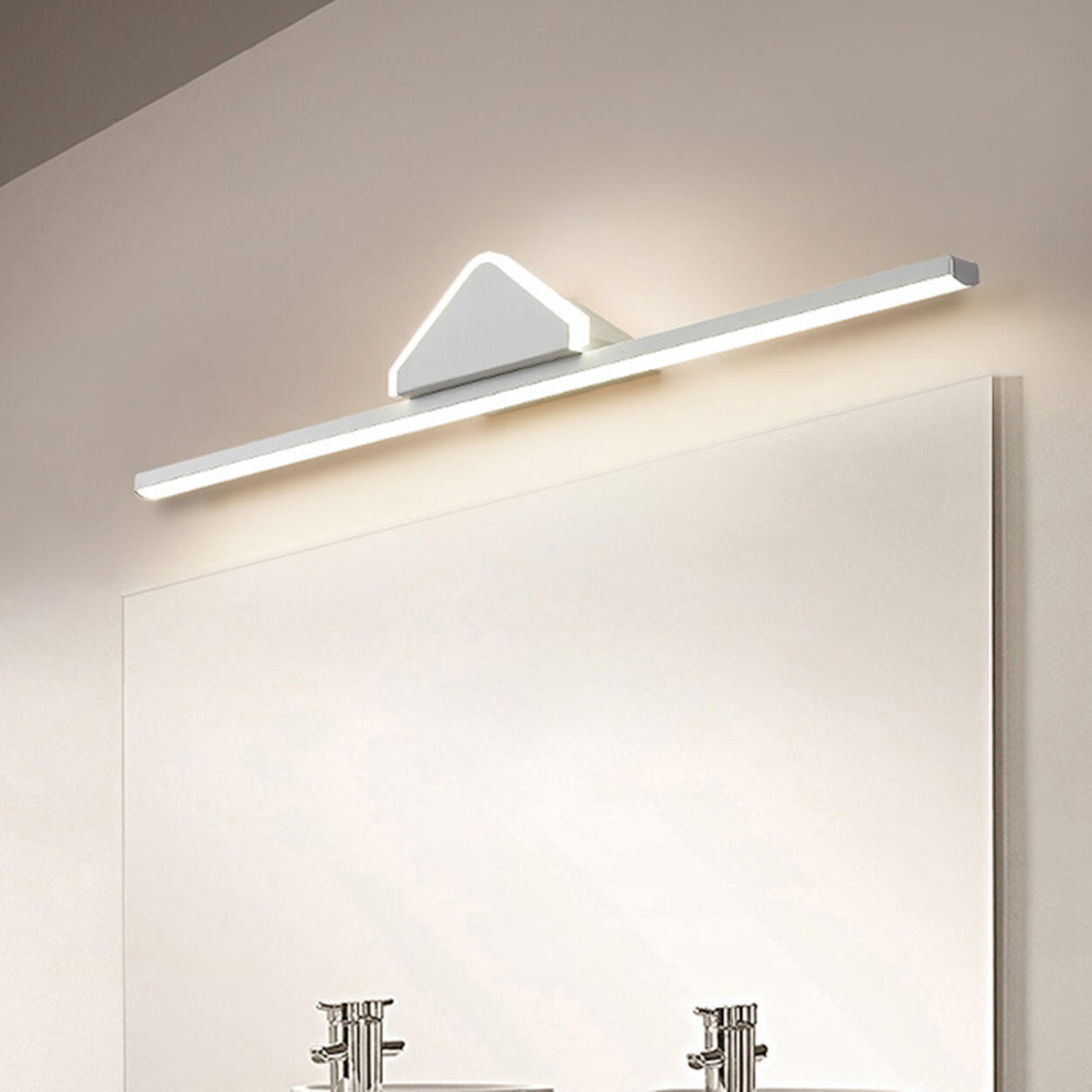 Contemporary Black Arch-Top Bathroom Vanity Light Image - 18