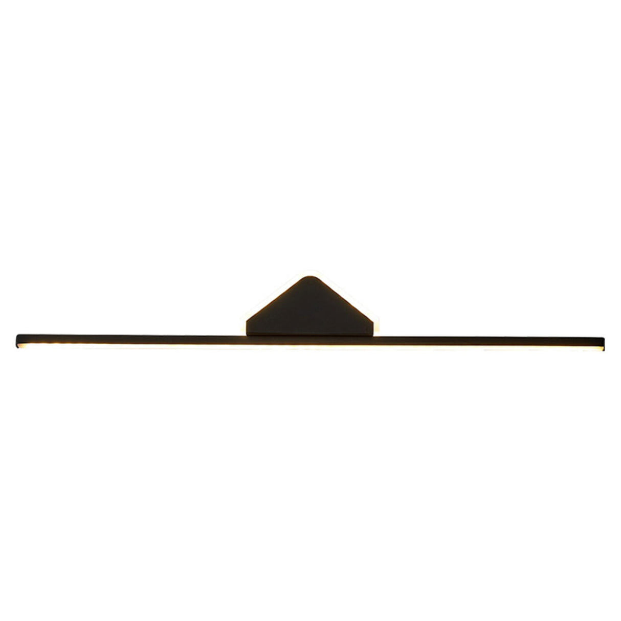 Contemporary Black Arch-Top Bathroom Vanity Light Image - 9