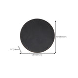 Contemporary Black Circular Wall Sconce #size