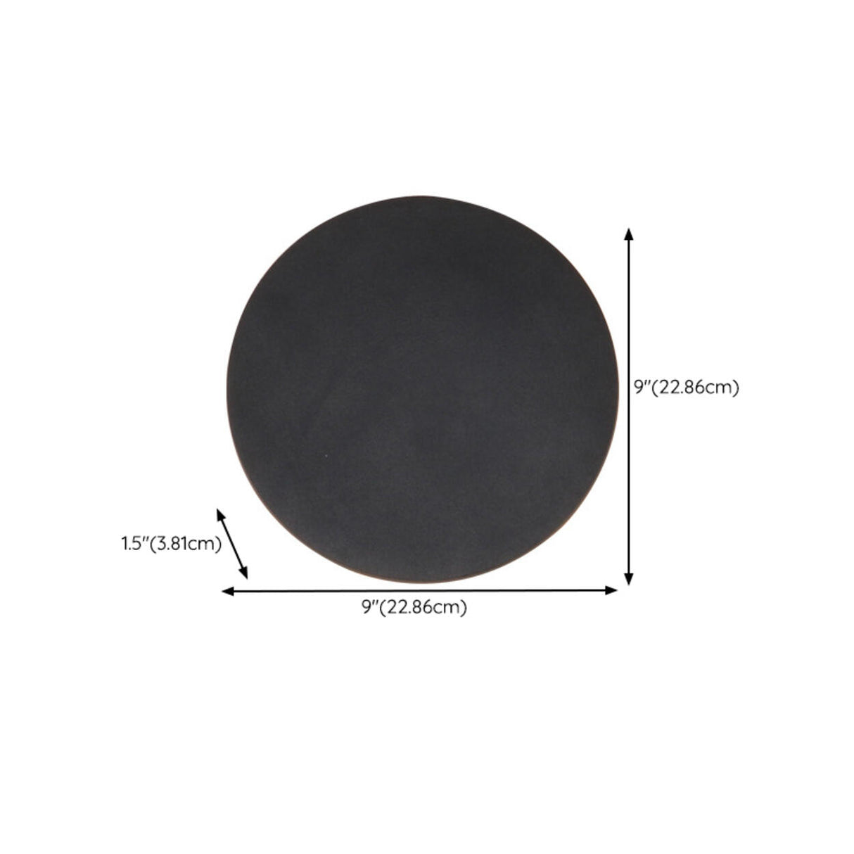 Contemporary Black Circular Wall Sconce Image - 13