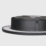 Contemporary Black Circular Wall Sconce Image - 8