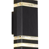 Contemporary Black Cylindrical Exterior Wall Light Image - 14