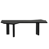 Contemporary Black Free form Pine Wood Writing Desk Image - 5