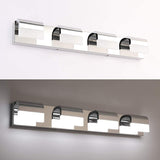 Contemporary Black LED Bathroom Vanity Light Fixture Image - 12