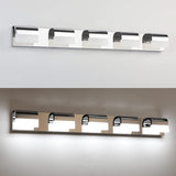 Contemporary Black LED Bathroom Vanity Light Fixture Image - 13