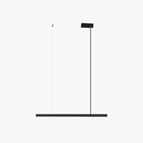 Contemporary Black Linear LED Island Pendant Light Image - 2