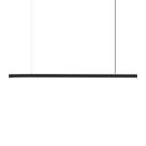 Contemporary Black Linear LED Island Pendant Light Image - 7