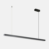 Contemporary Black Linear LED Island Pendant Light Image - 9