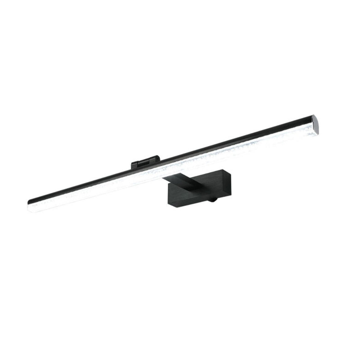 Contemporary Black Linear Rotating Bar Vanity Light Image - 5