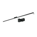 Contemporary Black Linear Rotating Bar Vanity Light Image - 5