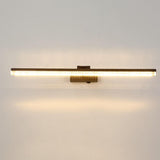 Contemporary Black Linear Rotating Bar Vanity Light Image - 6