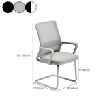 Contemporary Black Mesh Ergonomic Office Chairs #size