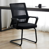 Contemporary Black Mesh Ergonomic Office Chairs Image - 2