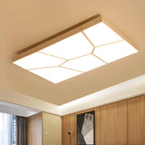 Contemporary Black Square LED Flush Mount Ceiling Light Image - 13