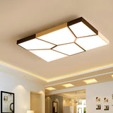 Contemporary Black Square LED Flush Mount Ceiling Light Image - 18