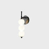 Contemporary Black Vertical Globe Wall Sconce Image - 6