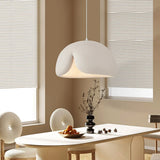 Contemporary Bowl Resin Pendant Light for Dining Room Image - 14